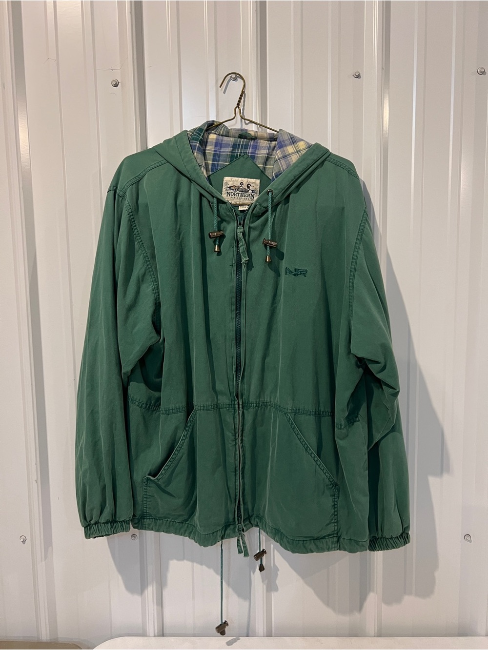 Northern Reflections Green Hooded Jacket